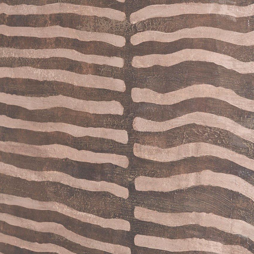 Natural Linear Design Framed Canvas - Brown