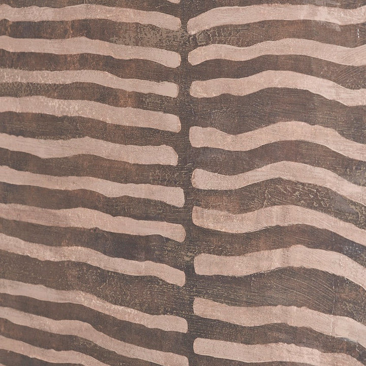 Natural Linear Design Framed Canvas - Brown