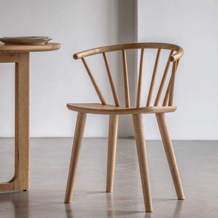 Craft Spindle Dining Chairs - Oak (Pair)