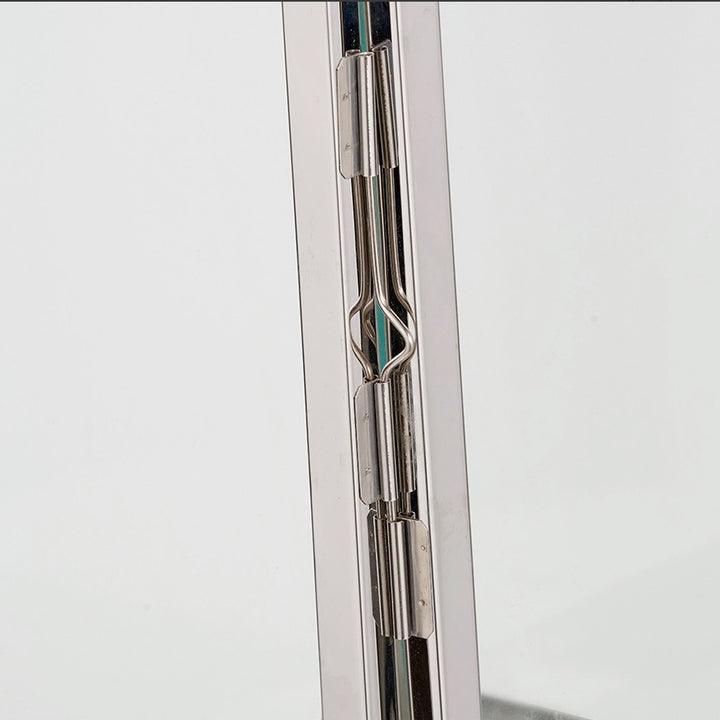Stainless Steel Rectangular Glass Lantern - Medium
