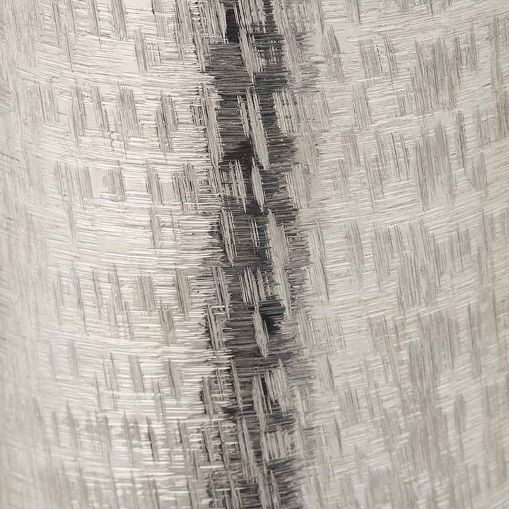 Tall Silver Metal Hammered Vase