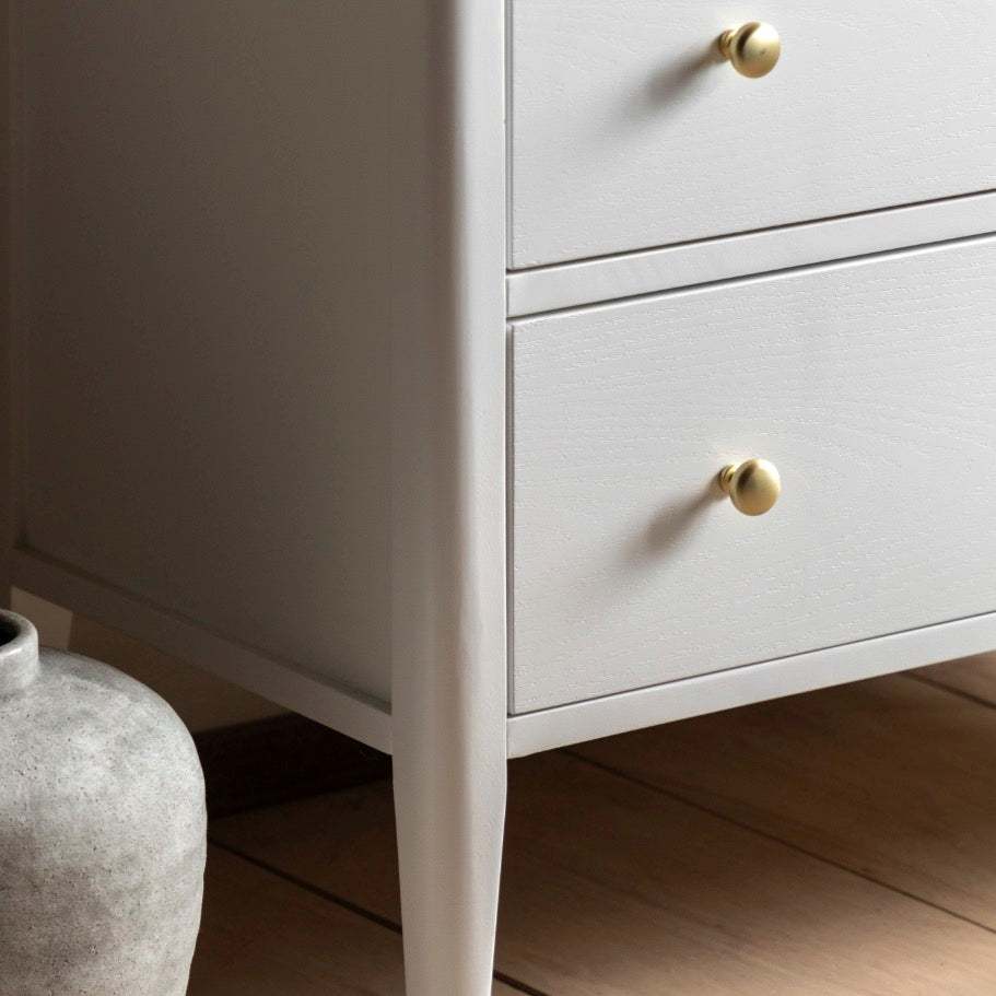 Acton 3 Drawer Chest - White