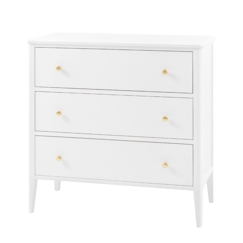 Acton 3 Drawer Chest - White