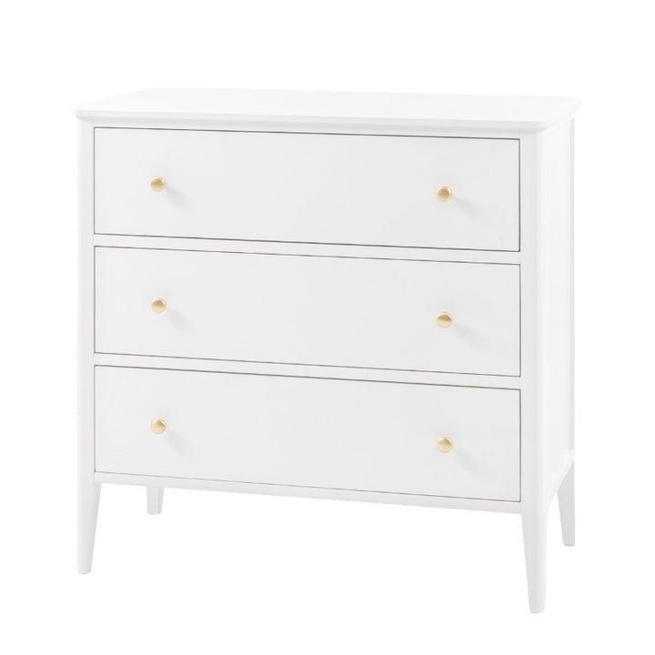 Acton 3 Drawer Chest - White