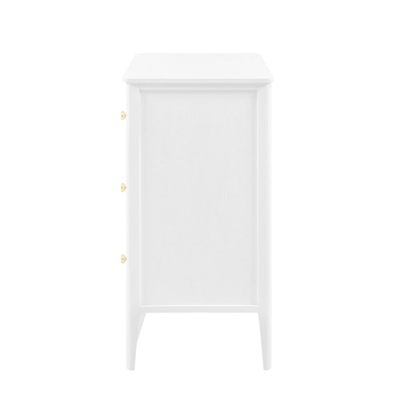 Acton 3 Drawer Chest - White