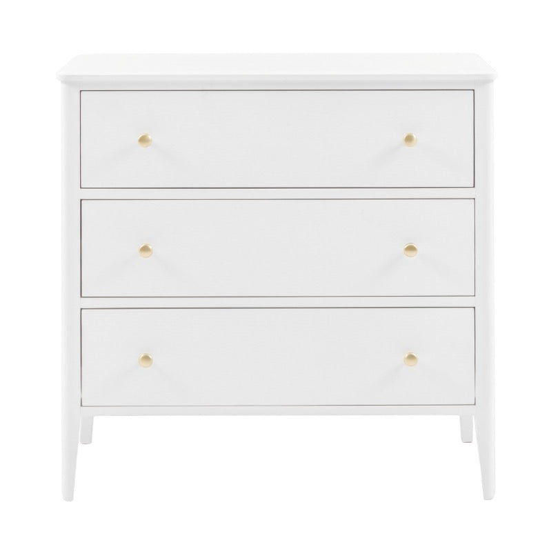 Acton 3 Drawer Chest - White