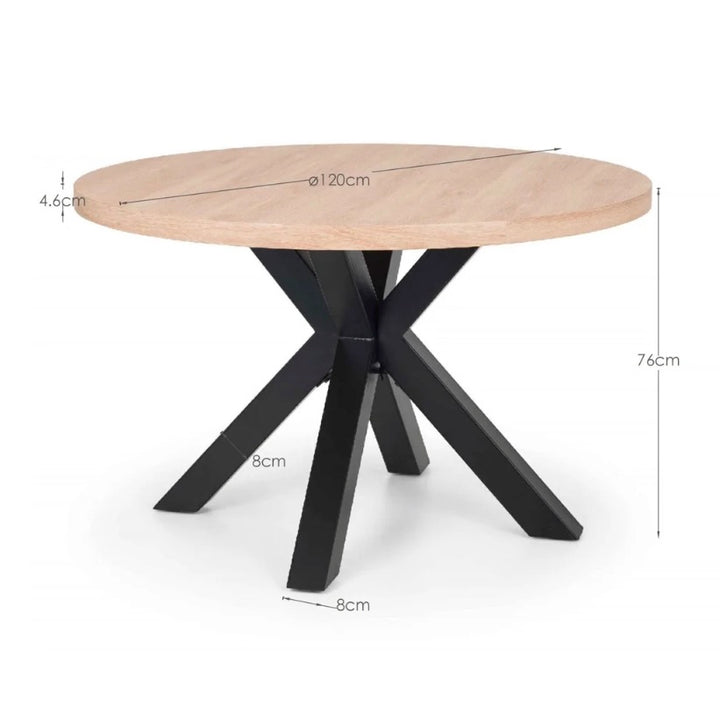 Berwick Oak Round Dining Table - Seats 4