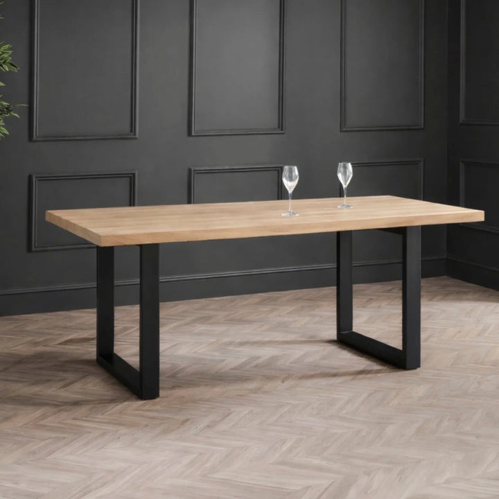 Berwick Oak Rectangular Dining Table - Seats 4 -6