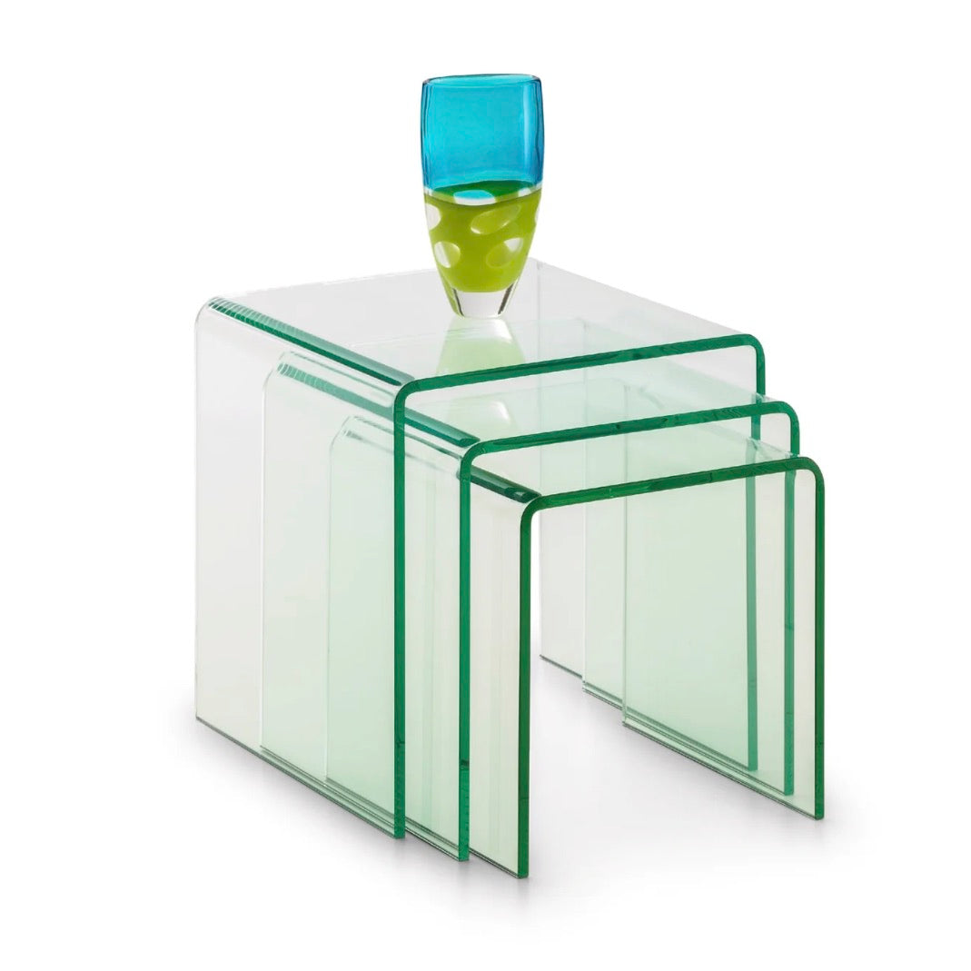 Amalfi Nest Of 3 Tables - Glass