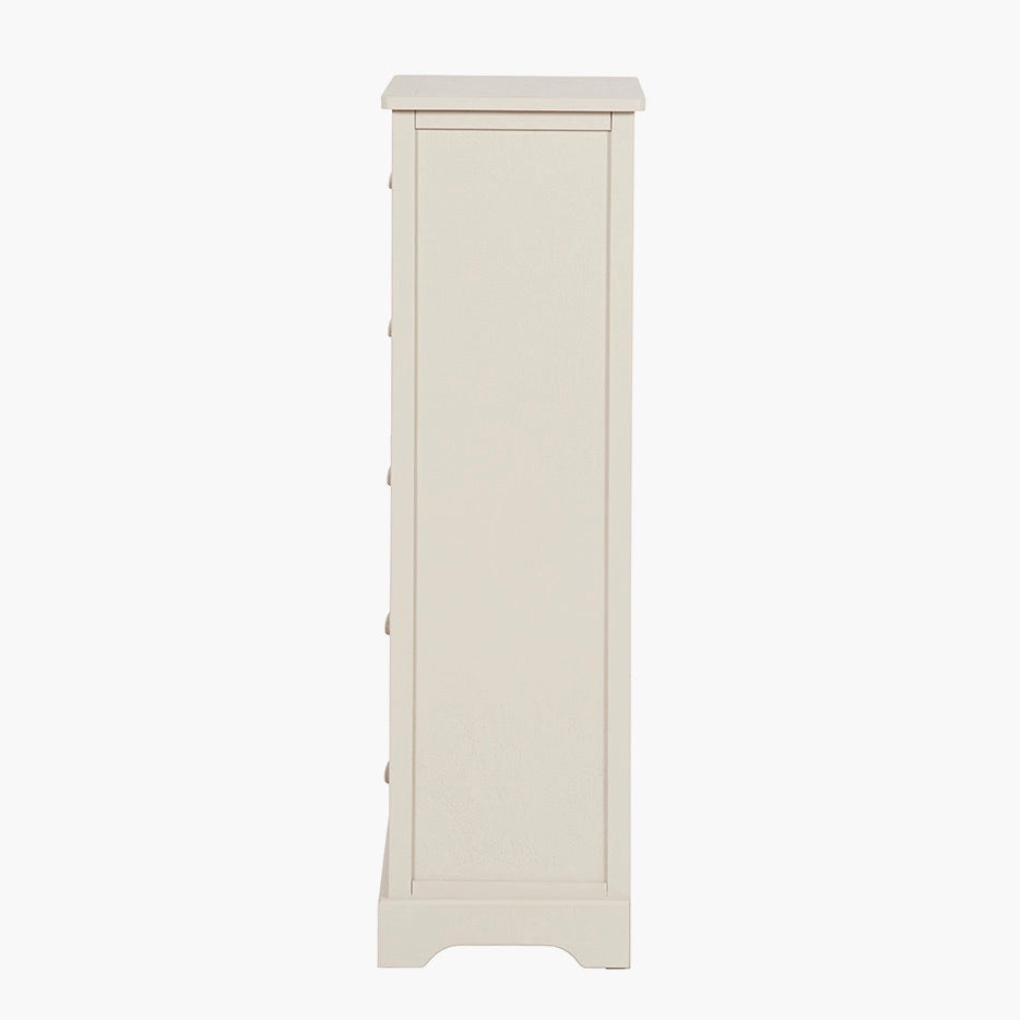 Croft Linen Pine 5 Drawer Tallboy