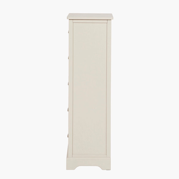 Croft Linen Pine 5 Drawer Tallboy