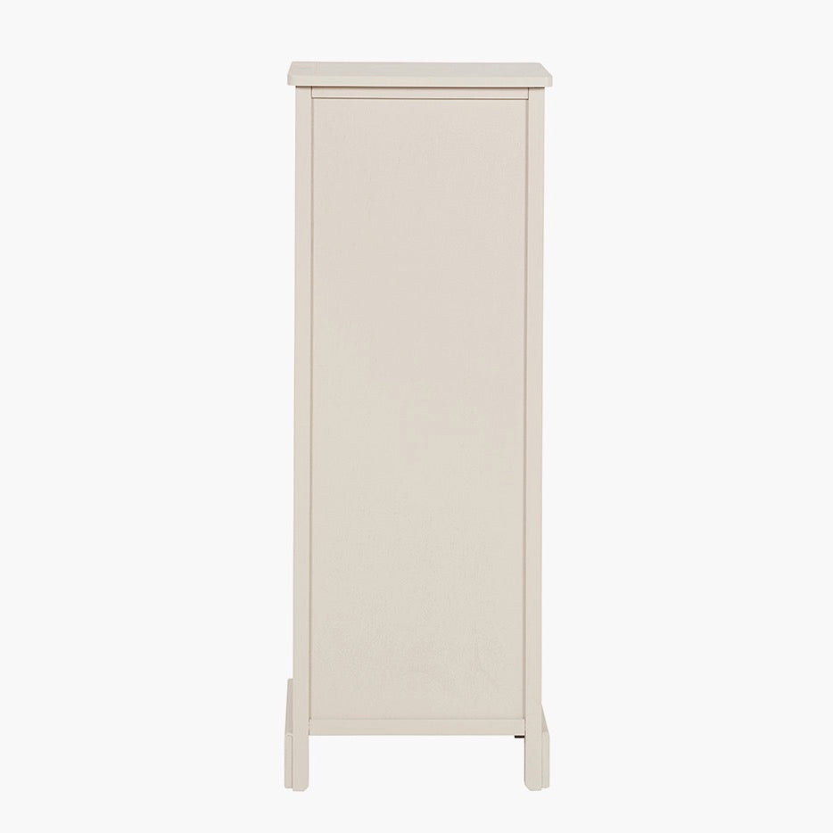 Croft Linen Pine 5 Drawer Tallboy