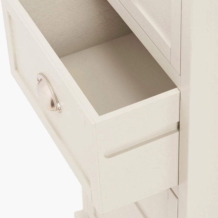 Croft Linen Pine 5 Drawer Tallboy