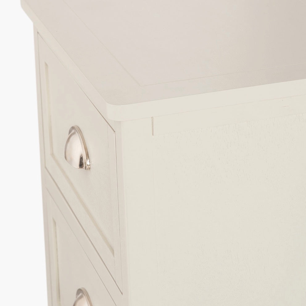 Croft Linen Pine 5 Drawer Tallboy