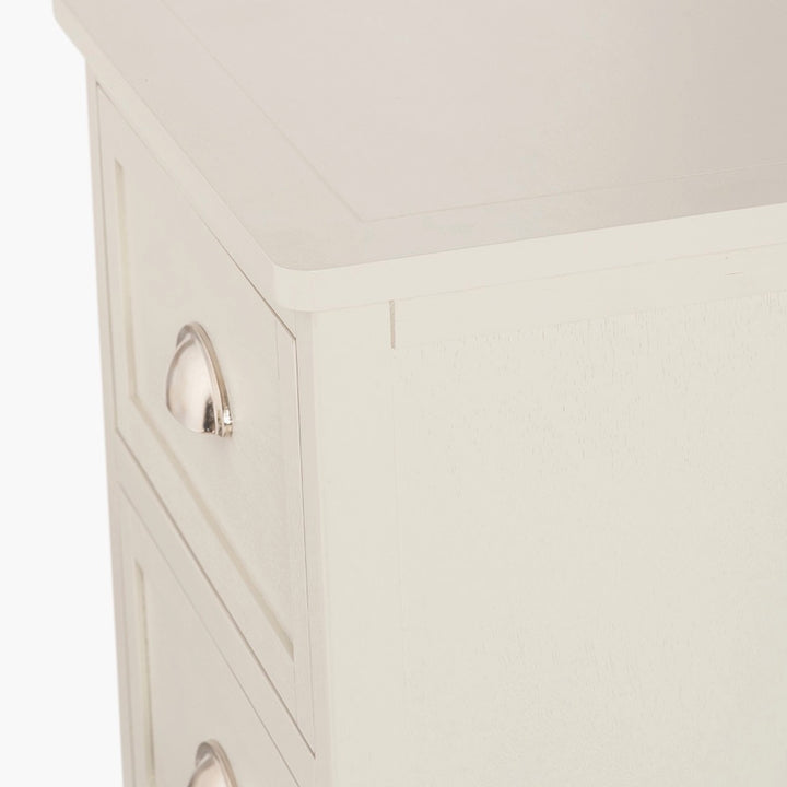 Croft Linen Pine 5 Drawer Tallboy