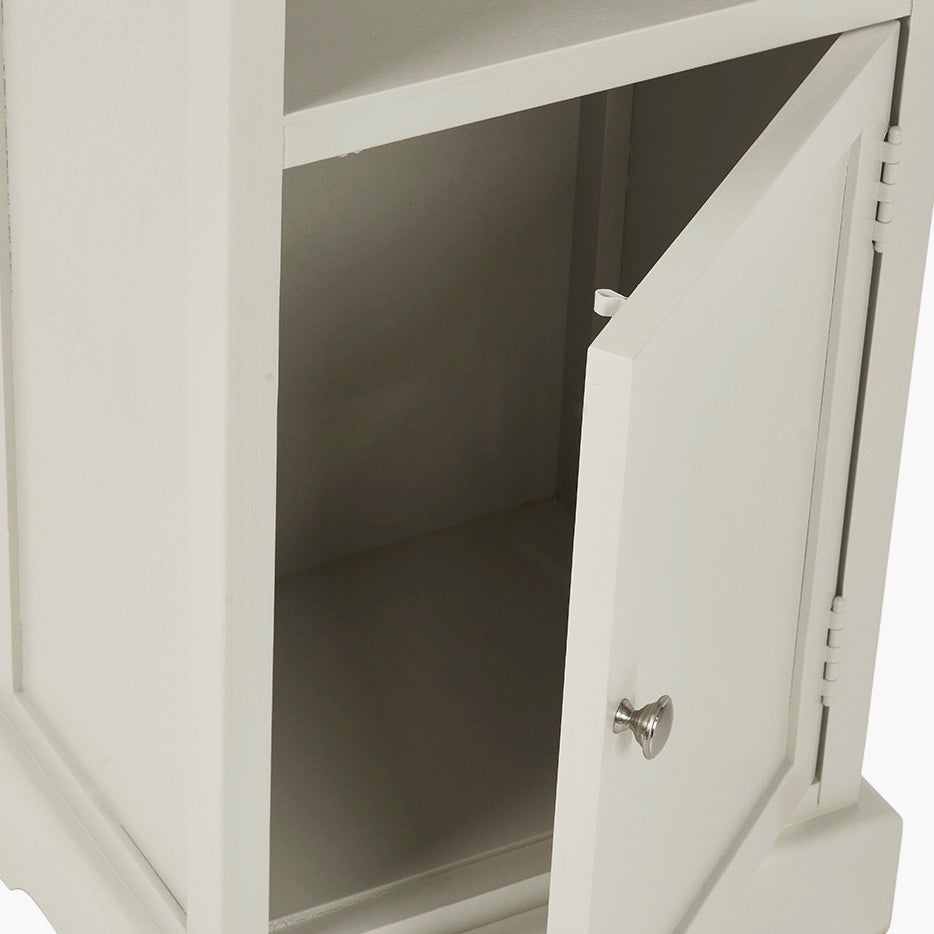 Croft Linen Pine 1 Door 3 Shelf Unit