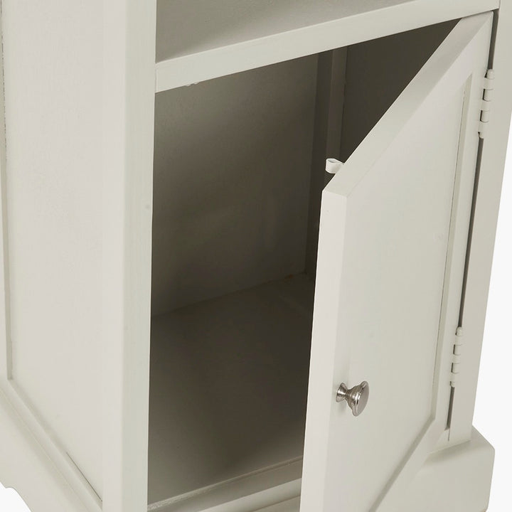 Croft Linen Pine 1 Door 3 Shelf Unit