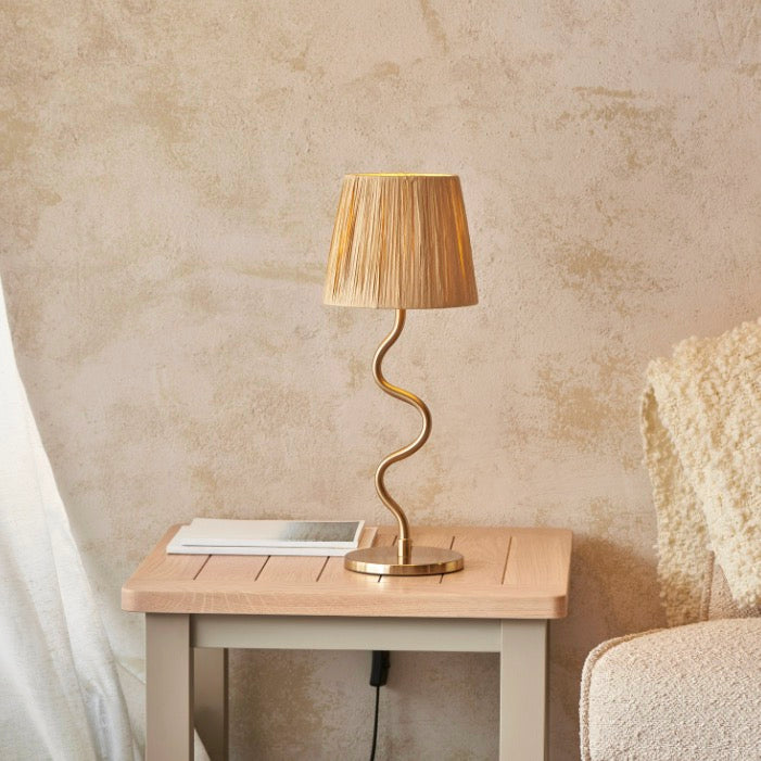 Wriggle Table Lamp - Brushed Aged Brass