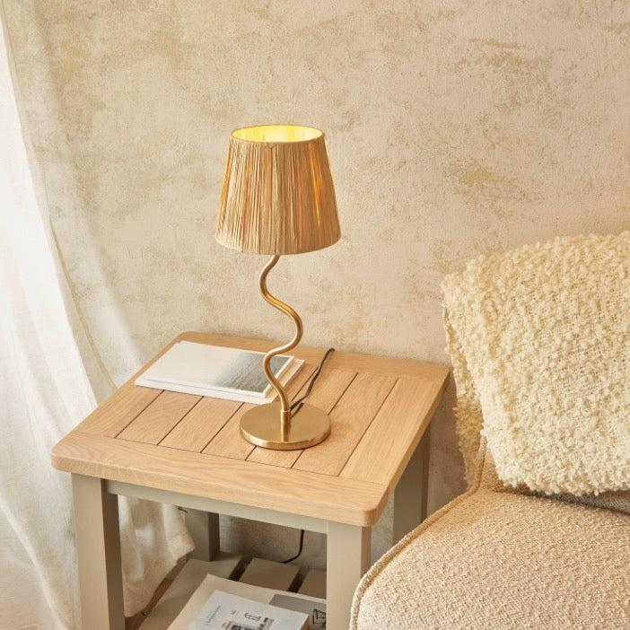 Wriggle Table Lamp - Brushed Aged Brass