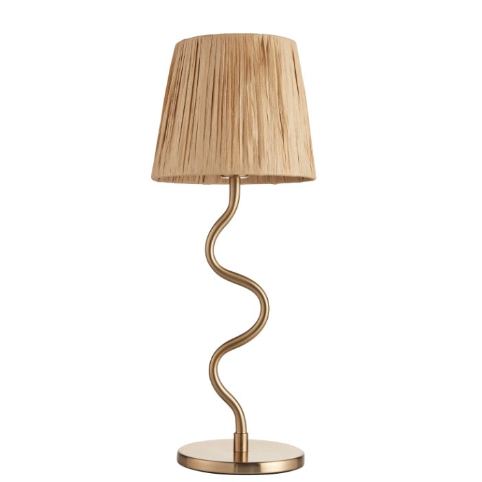 Wriggle Table Lamp - Brushed Aged Brass