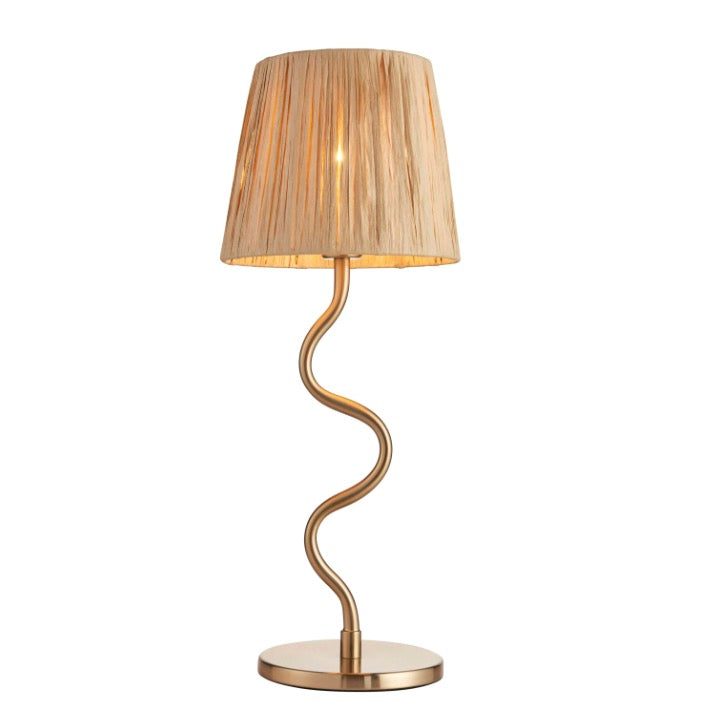 Wriggle Table Lamp - Brushed Aged Brass