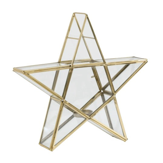 Star Tealight Holder - Gold