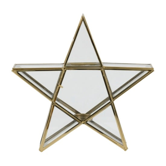 Star Tealight Holder - Gold