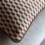 Marais Jacquard Cushion - Rust