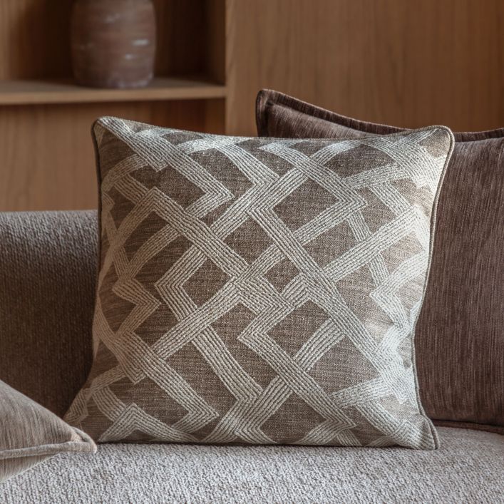 Celeste Jacquard Cushion - Natural