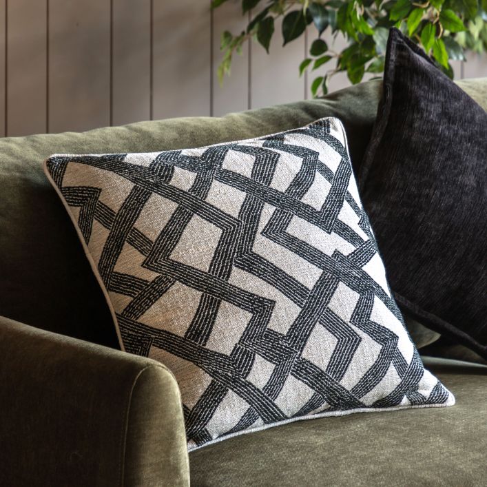 Celeste Jacquard Cushion - Slate