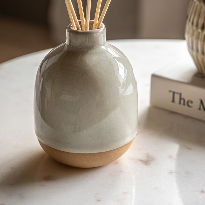Ceramic Glazed Reed Diffuser 200ml - Natural Vanilla