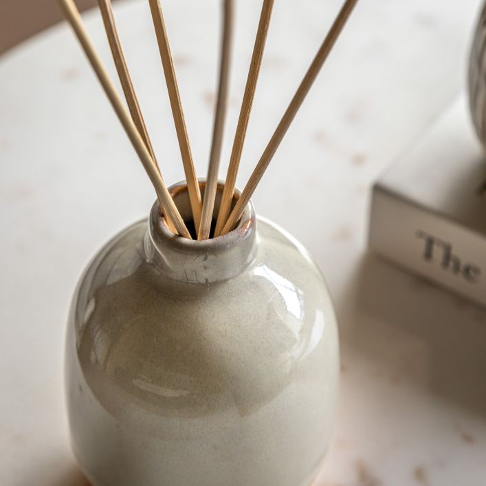 Ceramic Glazed Reed Diffuser 200ml - Natural Vanilla