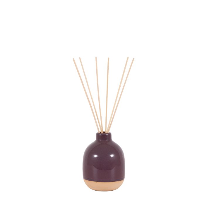 Ceramic Glazed Reed Diffuser 200ml - Oxblood Amber