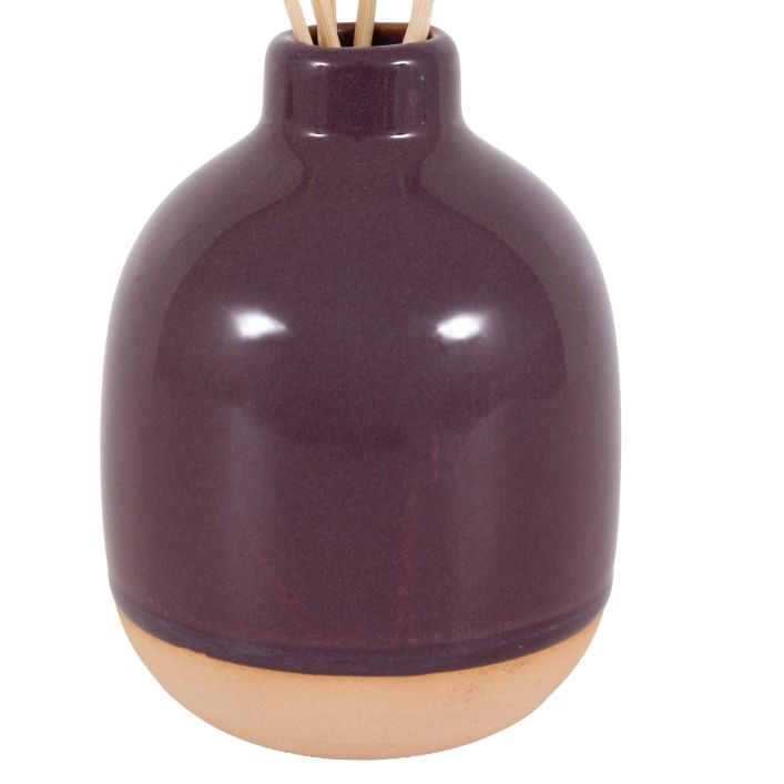 Ceramic Glazed Reed Diffuser 200ml - Oxblood Amber