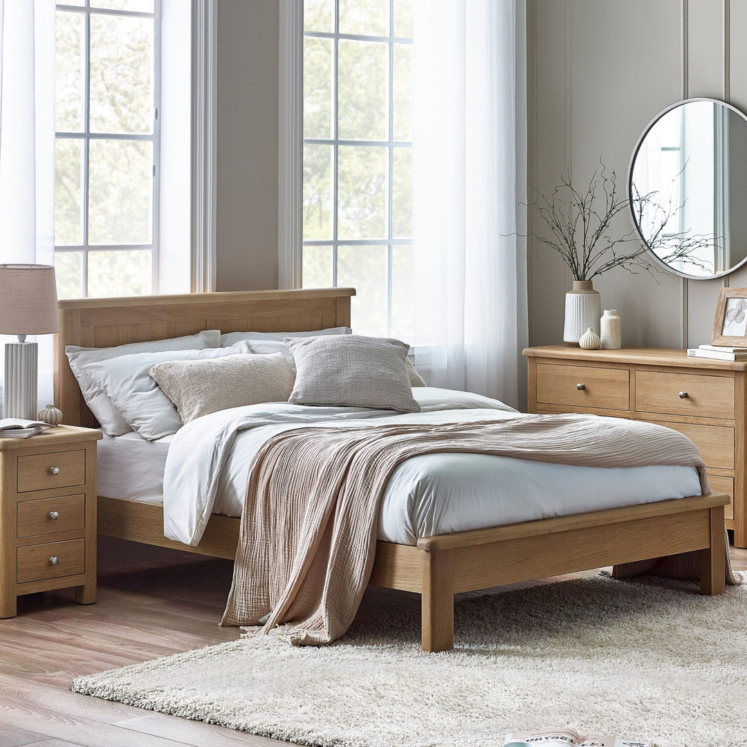 Memphis Limed Oak Bed Frame