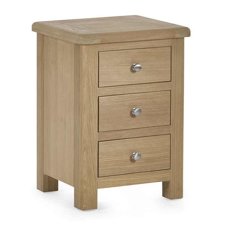 Memphis Limed Oak 3 Drawer Bedside styled in a bedroom|Memphis Limed Oak 3 Drawer Bedside on a white background|Memphis Limed Oak 3 Drawer Bedside MEM003 detail view 1|Memphis Limed Oak 3 Drawer Bedside MEM003 detail view 2|Memphis Limed Oak 3 Drawer Bedside MEM003 detail view 3|Memphis Limed Oak 3 Drawer Bedside MEM003 detail view 4|Memphis Limed Oak 3 Drawer Bedside MEM003 detail view 5|Memphis Limed Oak 3 Drawer Bedside MEM003 detail view 6|Memphis Limed Oak 3 Drawer Bedside MEM003 detail view 7