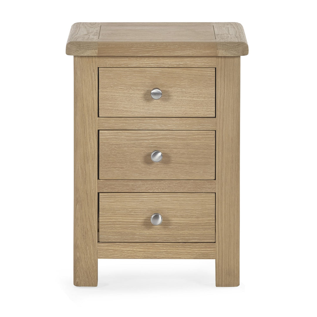 Memphis Limed Oak 3 Drawer Bedside styled in a bedroom|Memphis Limed Oak 3 Drawer Bedside on a white background|Memphis Limed Oak 3 Drawer Bedside MEM003 detail view 1|Memphis Limed Oak 3 Drawer Bedside MEM003 detail view 2|Memphis Limed Oak 3 Drawer Bedside MEM003 detail view 3|Memphis Limed Oak 3 Drawer Bedside MEM003 detail view 4|Memphis Limed Oak 3 Drawer Bedside MEM003 detail view 5|Memphis Limed Oak 3 Drawer Bedside MEM003 detail view 6|Memphis Limed Oak 3 Drawer Bedside MEM003 detail view 7