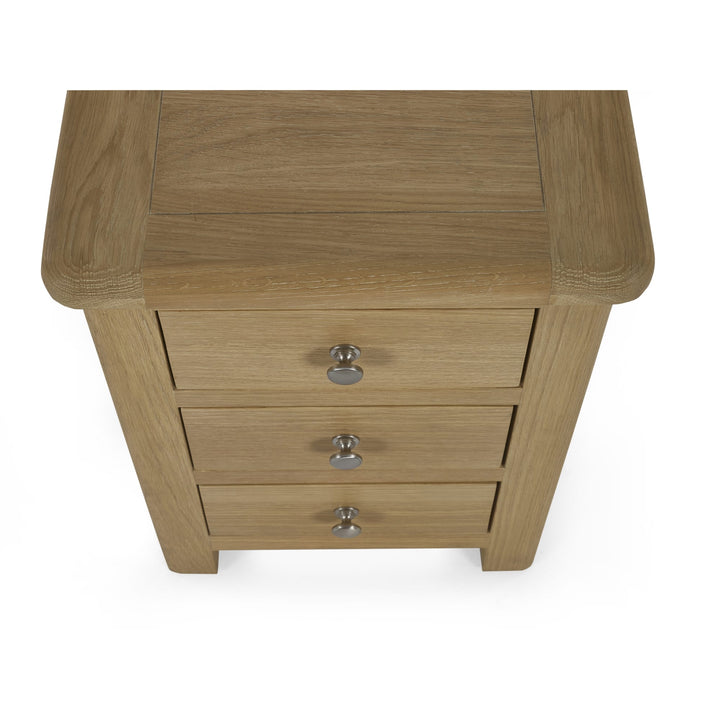 Memphis Limed Oak 3 Drawer Bedside styled in a bedroom|Memphis Limed Oak 3 Drawer Bedside on a white background|Memphis Limed Oak 3 Drawer Bedside MEM003 detail view 1|Memphis Limed Oak 3 Drawer Bedside MEM003 detail view 2|Memphis Limed Oak 3 Drawer Bedside MEM003 detail view 3|Memphis Limed Oak 3 Drawer Bedside MEM003 detail view 4|Memphis Limed Oak 3 Drawer Bedside MEM003 detail view 5|Memphis Limed Oak 3 Drawer Bedside MEM003 detail view 6|Memphis Limed Oak 3 Drawer Bedside MEM003 detail view 7