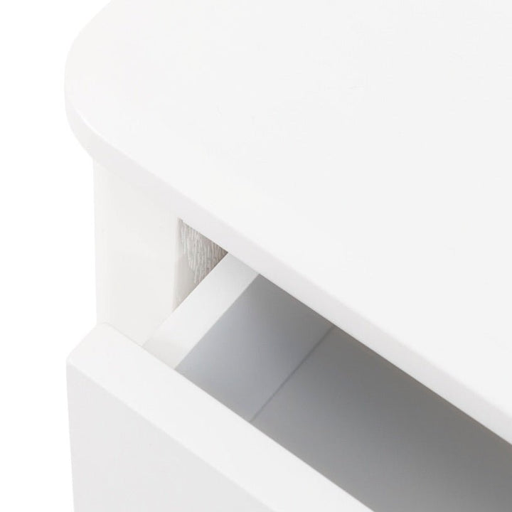 Acton 2 Drawer Bedside Table - White6 - Duck Barn Interiors