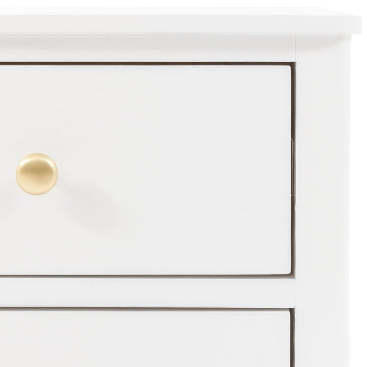 Acton 2 Drawer Bedside Table - White7 - Duck Barn Interiors