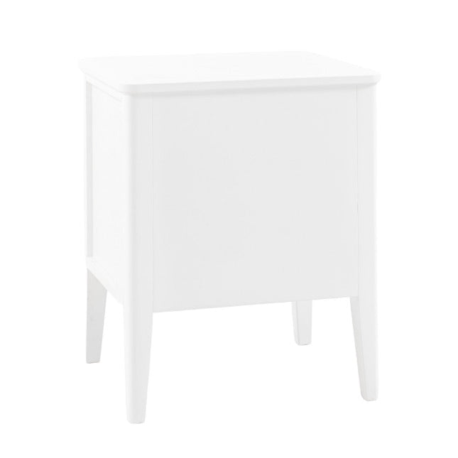 Acton 2 Drawer Bedside Table - White8 - Duck Barn Interiors