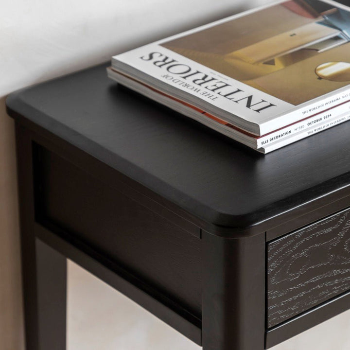 Acton 2 Drawer Console Table - Black2 - Duck Barn Interiors