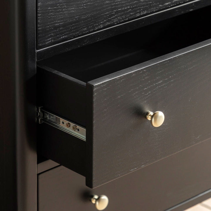 Acton 3 Drawer Chest - Black3 - Duck Barn Interiors