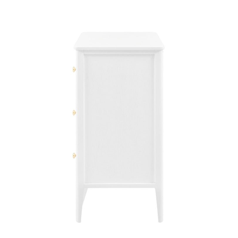 Acton 3 Drawer Chest - White5 - Duck Barn Interiors