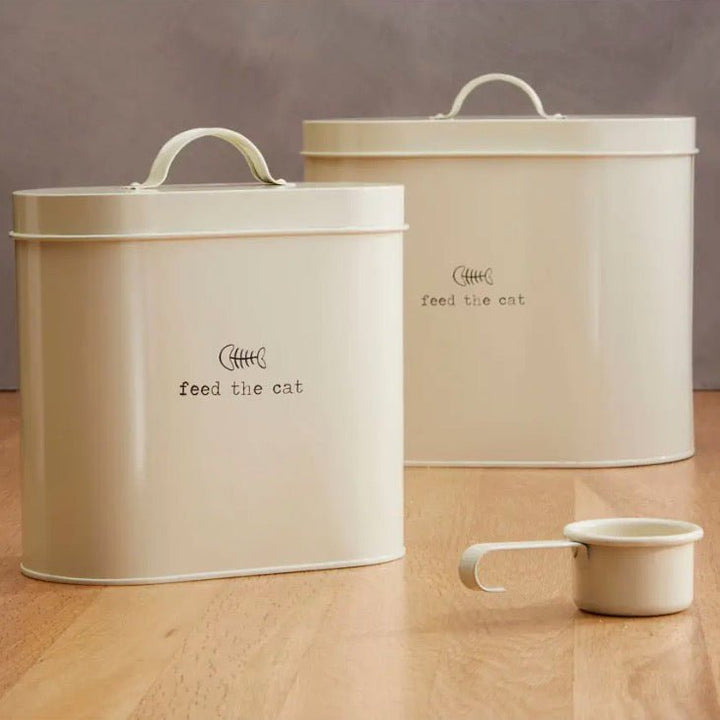 Adore Pets 2.8 Litre Feed The Cat Food Storage Bin With Spoon2 - Duck Barn Interiors