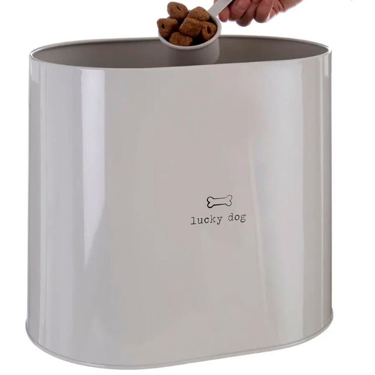 Adore Pets Lucky Dog Food Storage Bin with Spoon - 12L5 - Duck Barn Interiors