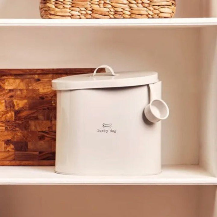 Adore Pets Lucky Dog Food Storage Bin with Spoon - 12L2 - Duck Barn Interiors