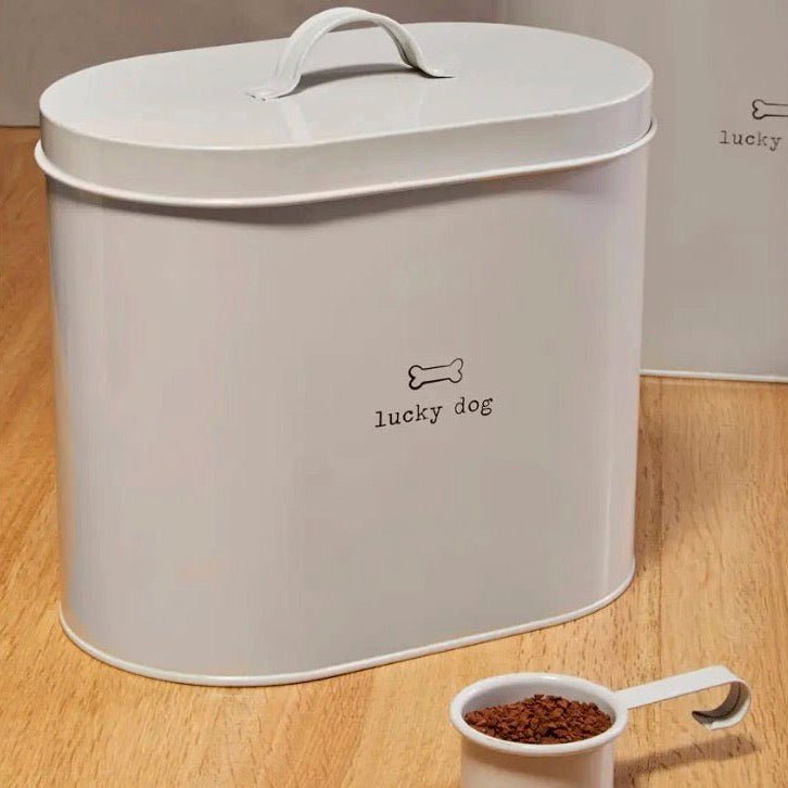 Adore Pets Lucky Dog Food Storage Bin With Spoon - 6.5L1 - Duck Barn Interiors