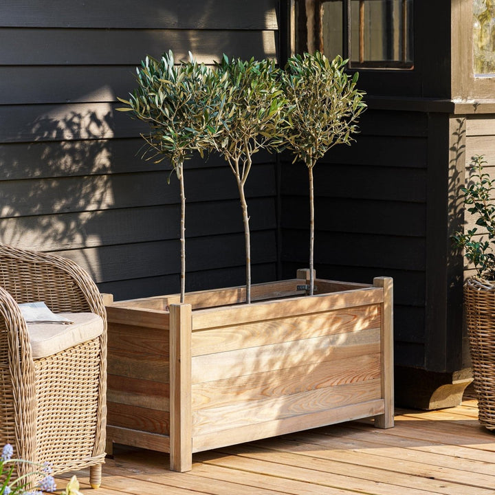 Aldsworth Wooden Trough Planter1 - Duck Barn Interiors