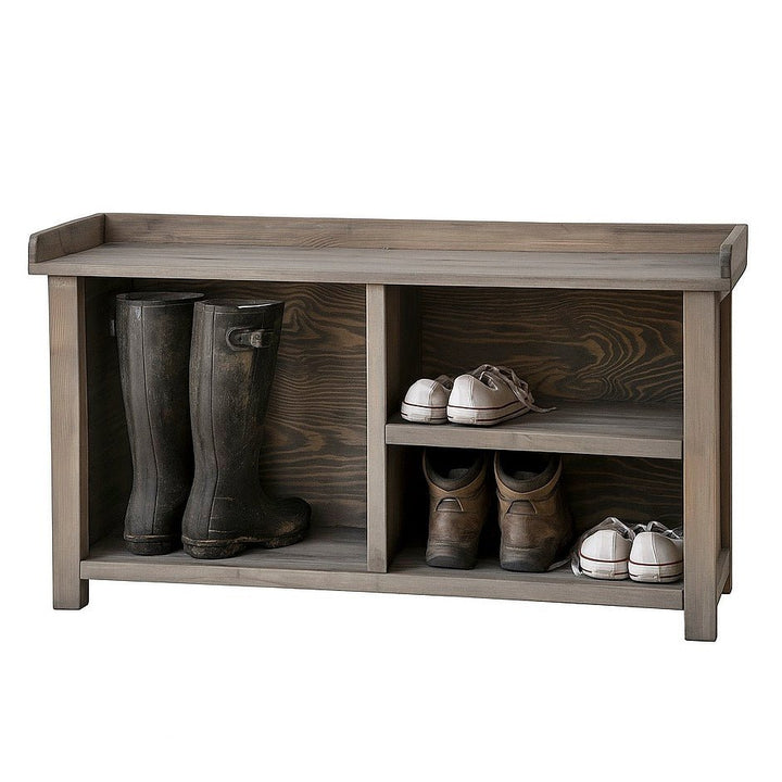 Aldsworth Wooden Welly Bench1 - Duck Barn Interiors